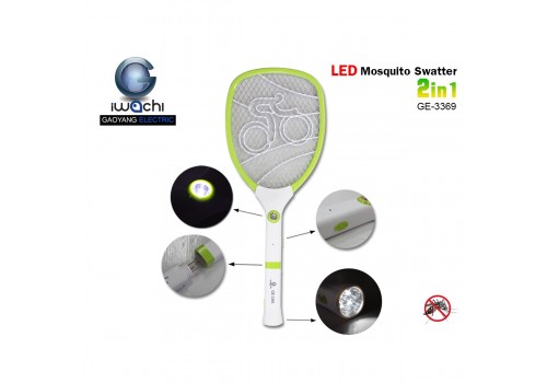 ไม้ตียุงและแมลงไฟฟ้า รุ่น IWC-3369